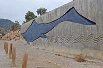 Life-size Ichthyosaur Relief - Berlin-Ichthyosaur State Park, Austin, Nevada