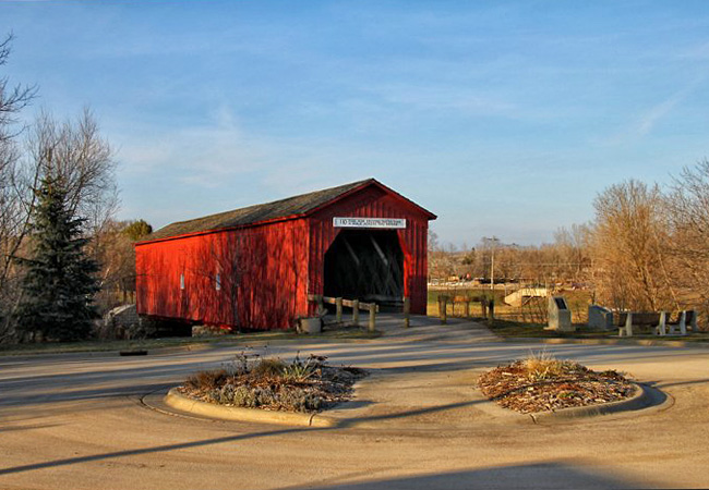 Zumbrota Covered Bridge  - Covered Bridge Park, Zumbrota, Minnesota