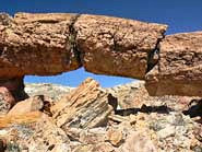 Keystone Natural Bridge - Petrified Forest National Park, Arizona