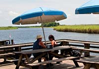 Outdoor Deck, Lone Cabbage Restaurant - Cocoa, Florida