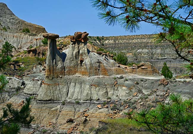 Twin Sisters at Makoshika State Park - Glendive, Montana