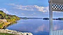 Ohio River view from the Rose Hotel - Elizabethtown, Ilinois