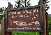 Potter Marsh Sign - Anchorage, Alaska