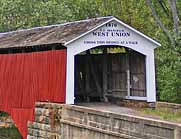 Circa 1876, West Union Bridge - West Union, Indiana