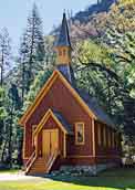 Yosemite Chapel Entrance - Yosemite National Park, California